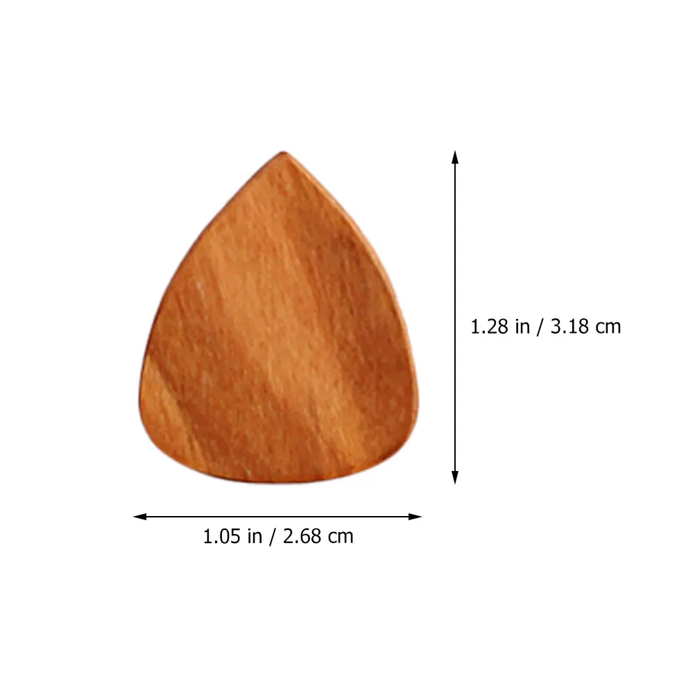 

3pcs Olive Wood Picks Non Slip Versatile Plectrum Wooden Ukulele Bamboo Lightweight Durable Nylon String Instruments
