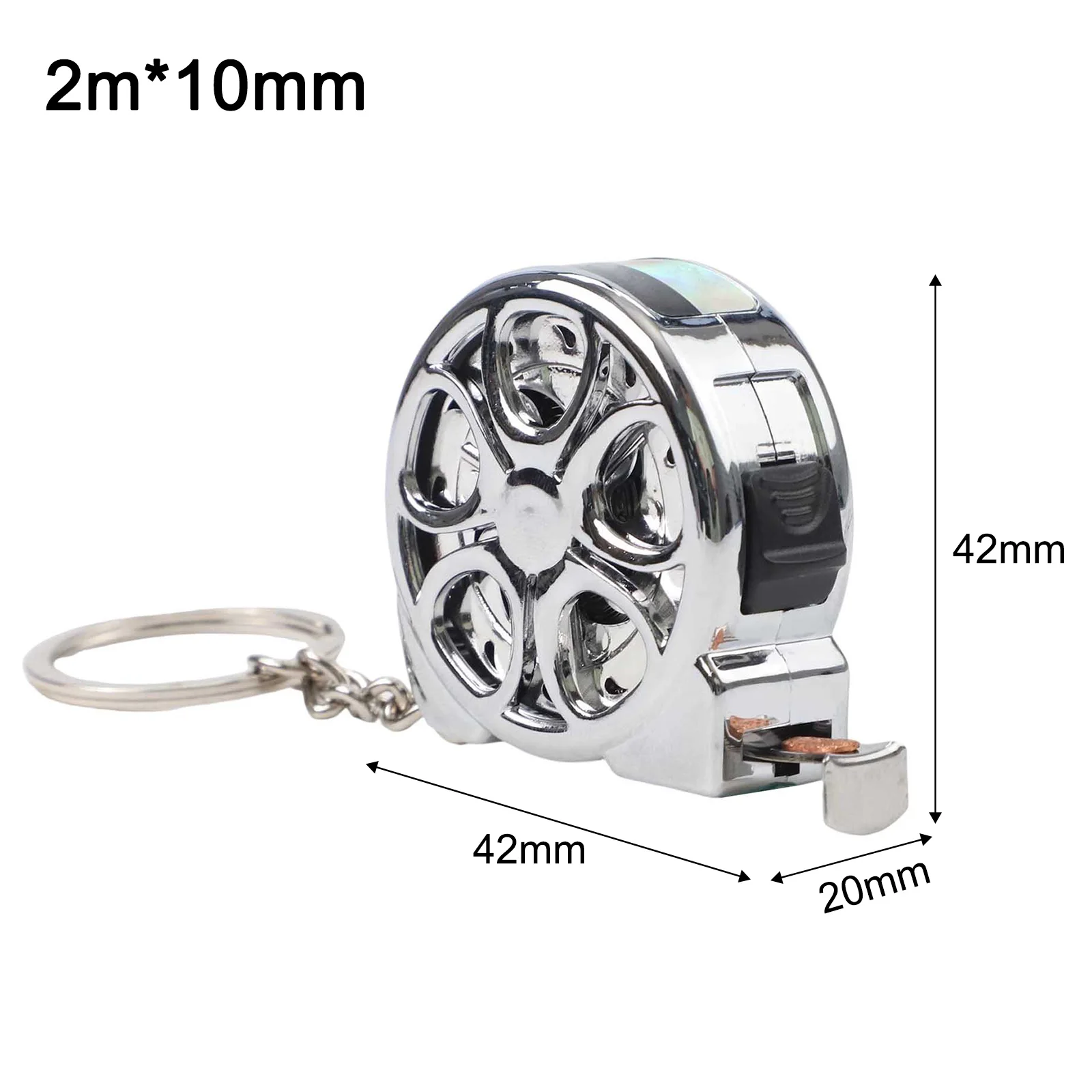Retractable 2 Meter Tape Measure with Waterproof ABS Shell and Stainless Steel Tape Rust Resistant for Precise Metric Measuring