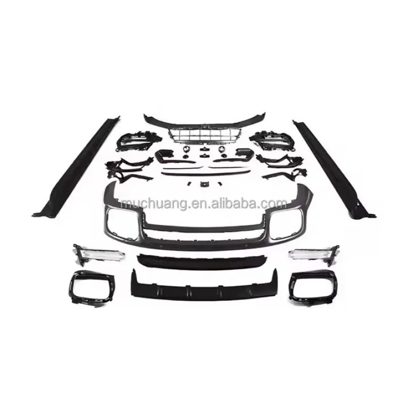 

971 2021, GTS Sport Design Bodykit, подтяжка лица, высокий автоматический корпус, передний задний бампер, противотуманные фары, передняя губа