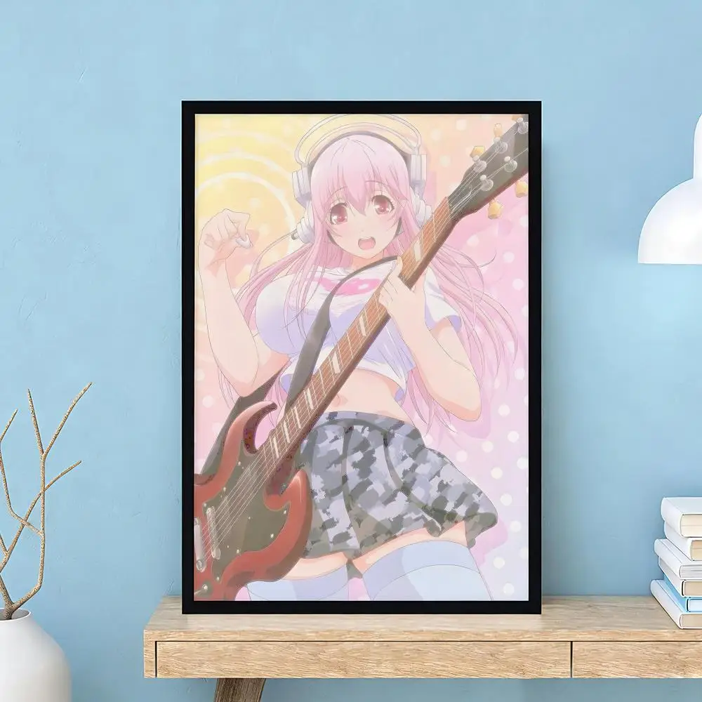 Niedliche, sexy Anime-Figuren, SUPER SONICO-Poster, hochwertige Wandkunst für Zuhause, Schlafzimmer, Wohnzimmer, Flur, perfektes Geschenk – Detail 14
