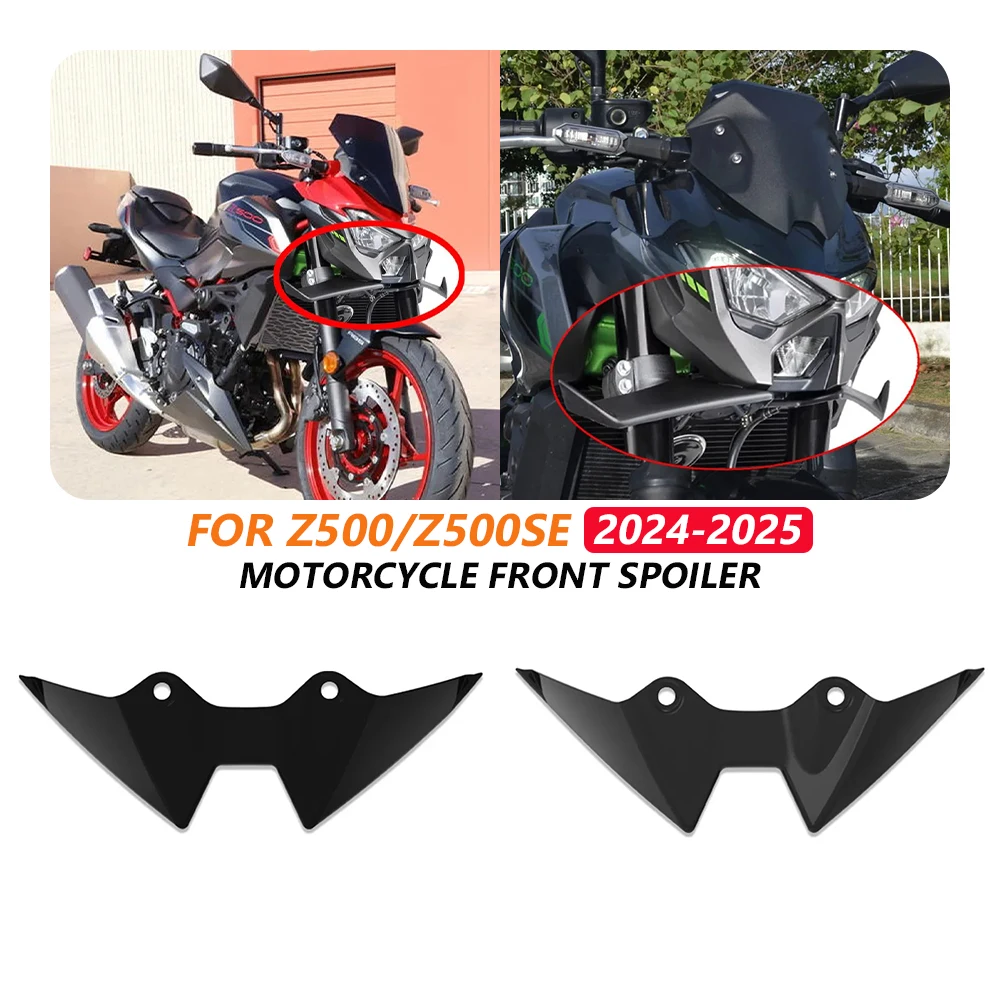 Motor Bike Sport Lateral Stabilizer For KAWASAKI Z 500 SE 2024 2025 Z500 Aero Dynamic Bar Air Frontal Nose Wind Winglet Kit