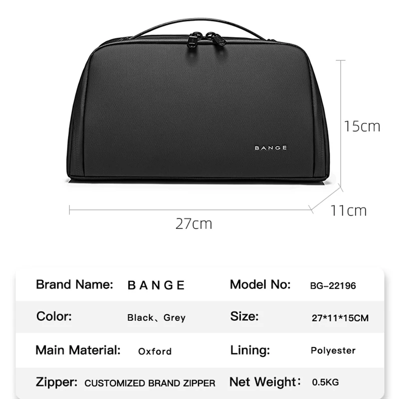 BANGE New Men Wash Bag Waterproof toiletry wash bag travel high quality Man toiletry bag for women