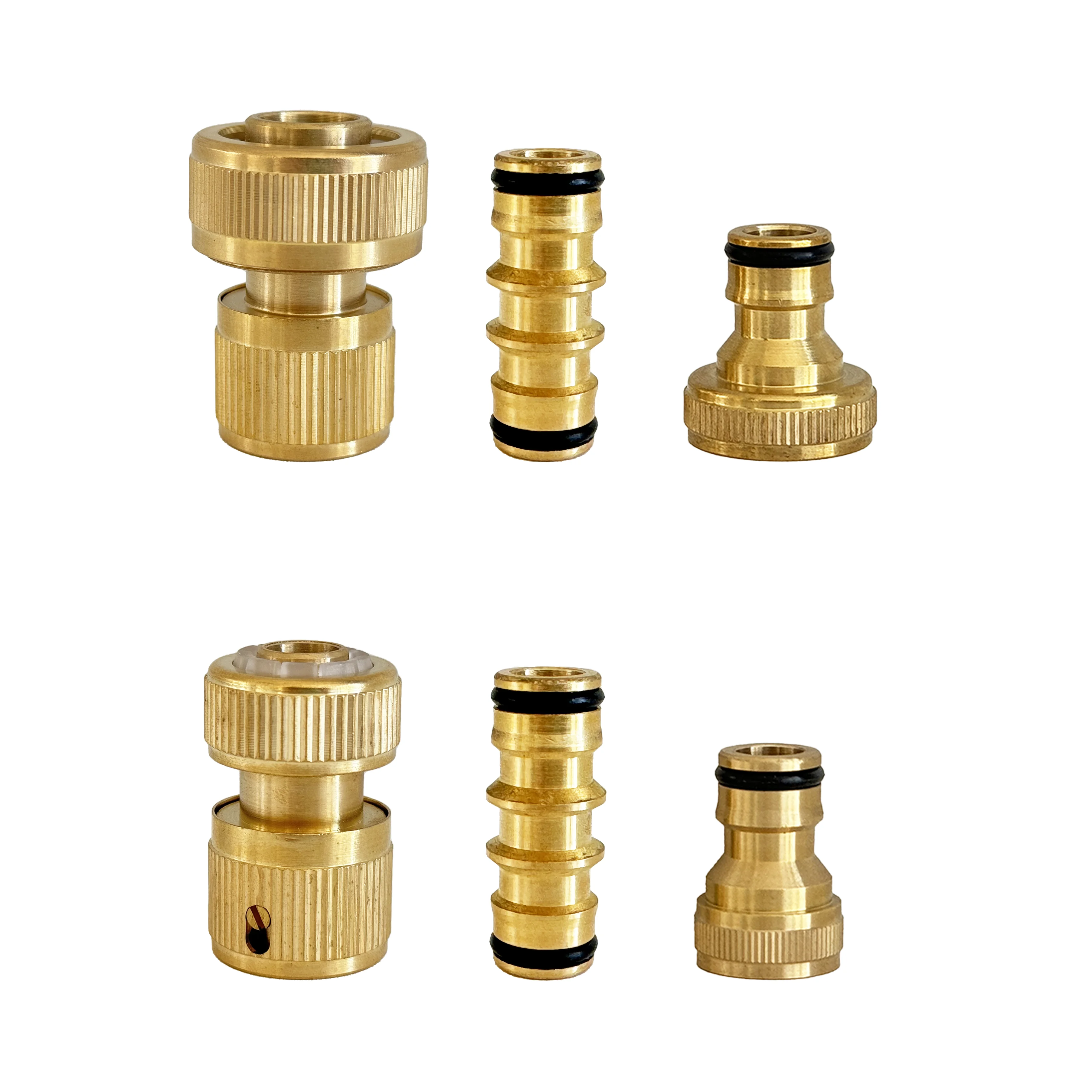 

1/2" 3/4" Solid Brass Quick Connector Tap Adaper Hose Coupling Garden Drip Irrigation System Copper Watering Gun Fittings Tool