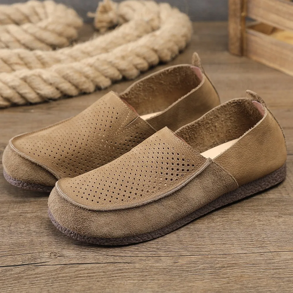 

Shoes for Man Genuine Leather Premium Men's Shoes Leather Breathable Loafers Men's Casual Shoes Retro Men's Leather Loafers
