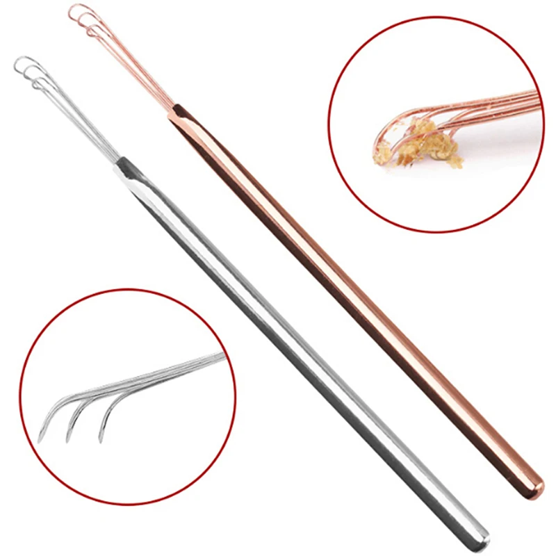 New Portable Stainless Steel Ear Pick Cleaner Dig Ear Curette Tools Digging Earpick Cleaner Ear Spoon Ear Cleaning Tool