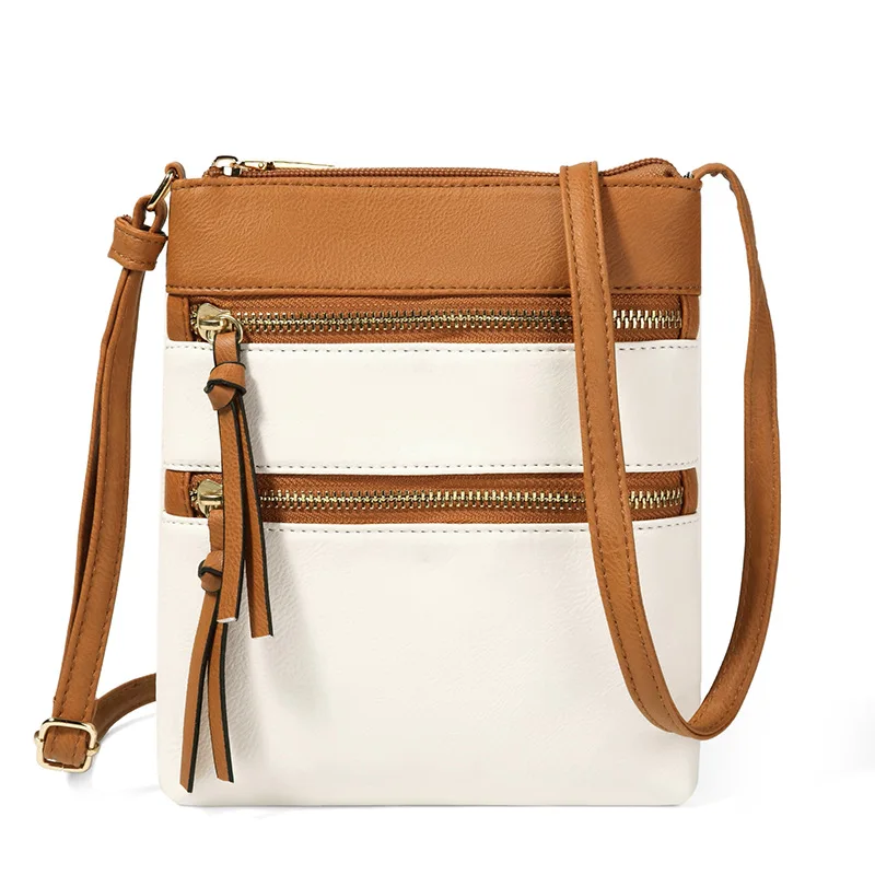 Casual Multifunctional Multi-layer Shoulder Bags, Fashionable Leather Crossbody Wallet, Unisex, Suitable for Commuting and Party