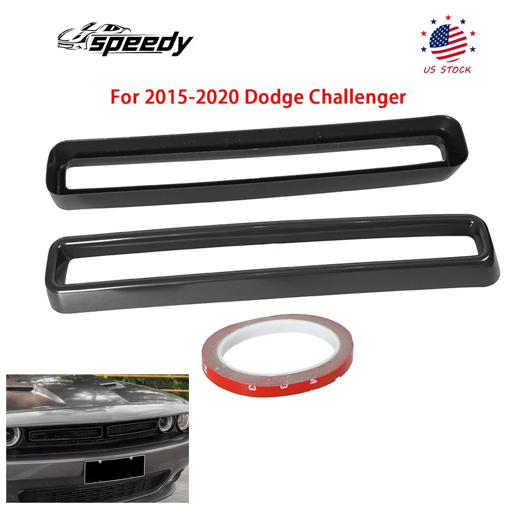 

2 шт. вставки для передней решетки для Dodge Challenger 2015-2020 гг., вставки для передней решетки, декоративная накладка