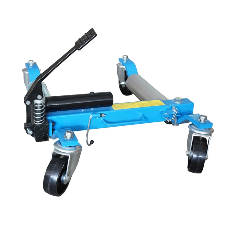 

12" Hydraulic Car Go Jack Wheel Dolly Blue Color For 1500lbs