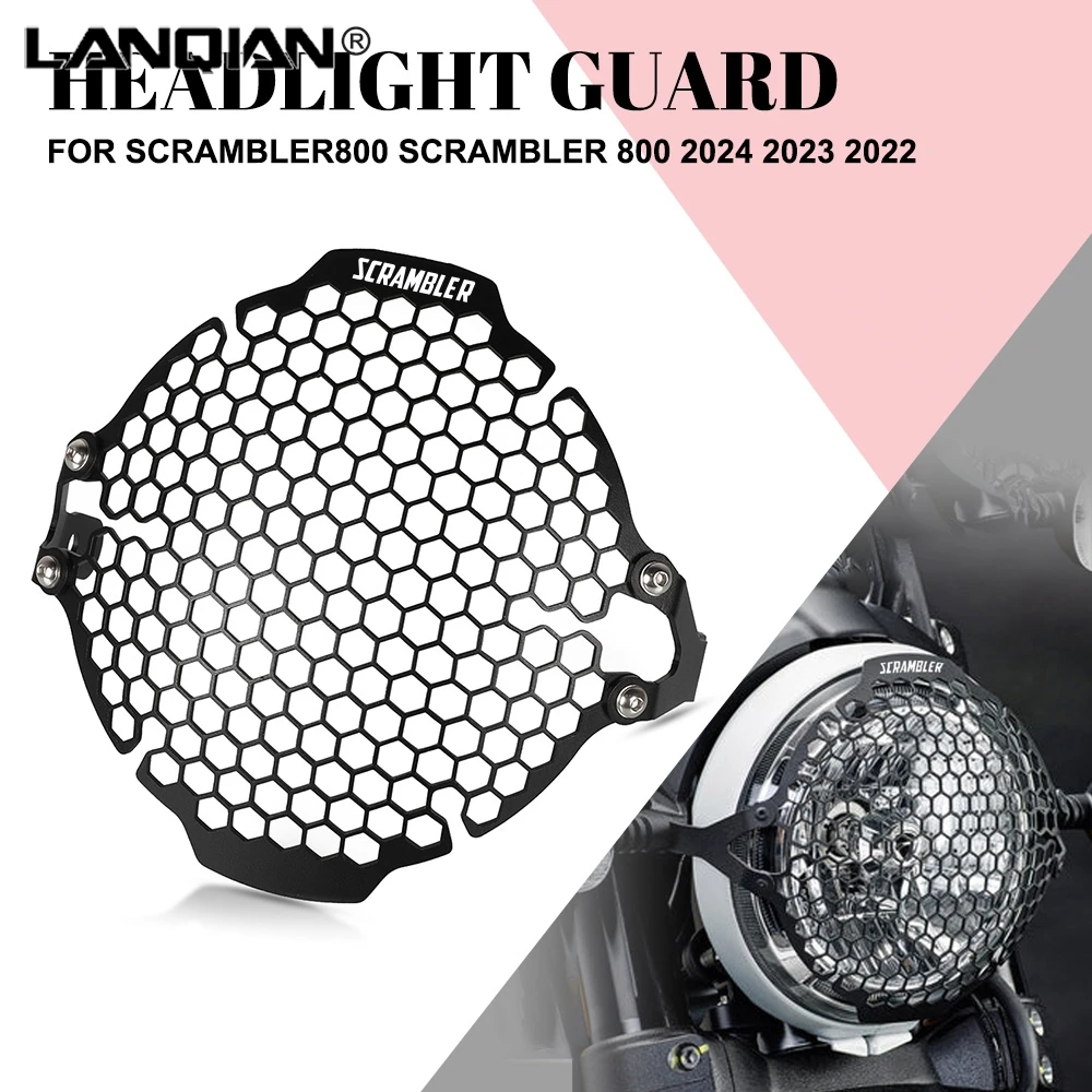 

For Ducati Scrambler 400 Scrambler 800 2015-2024 Headlight Guard Motorcycle Accessories Head Lamp Grille Guard Cover Protection