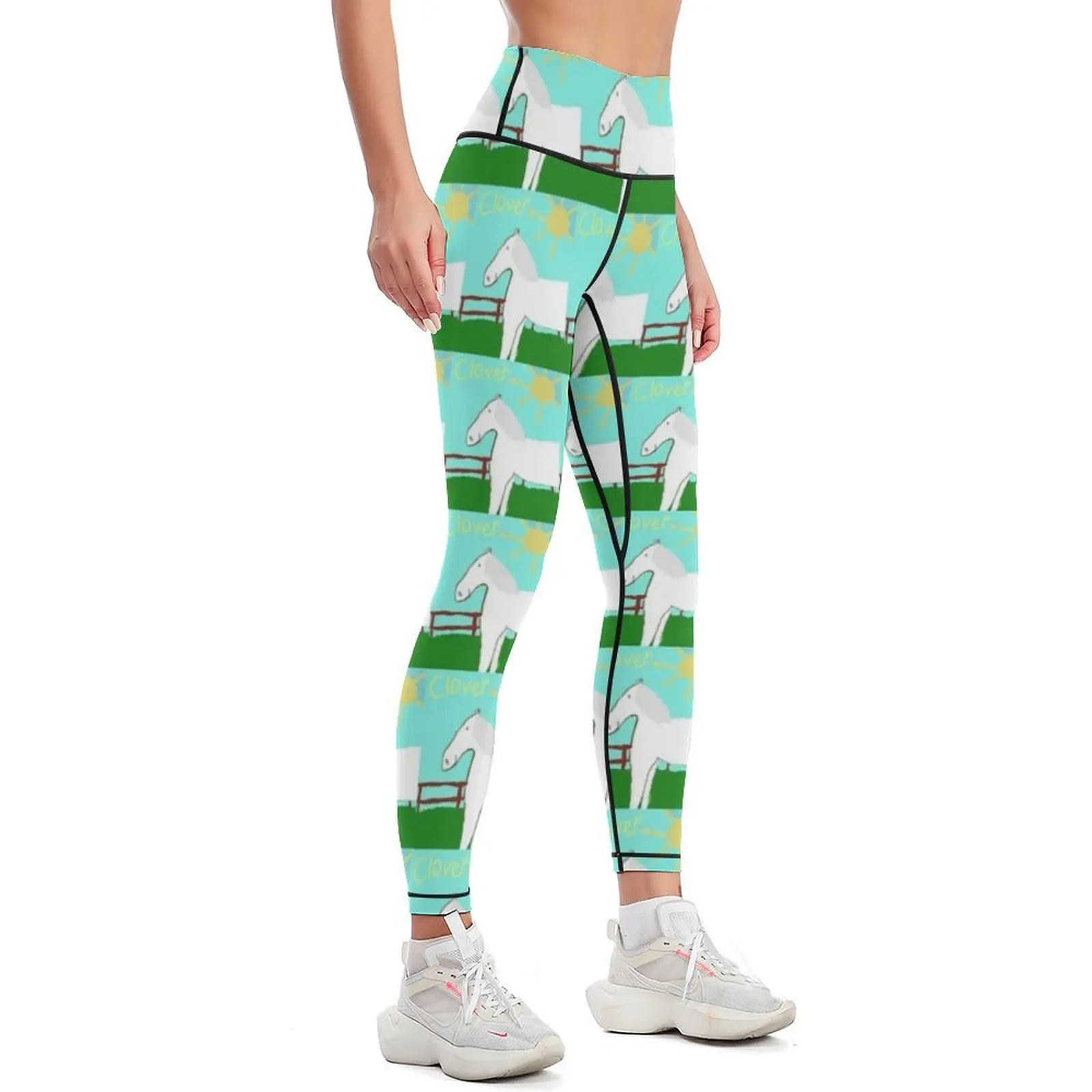 White Horse Leggings sports tennis for Legging sport Training pants Womens Leggings