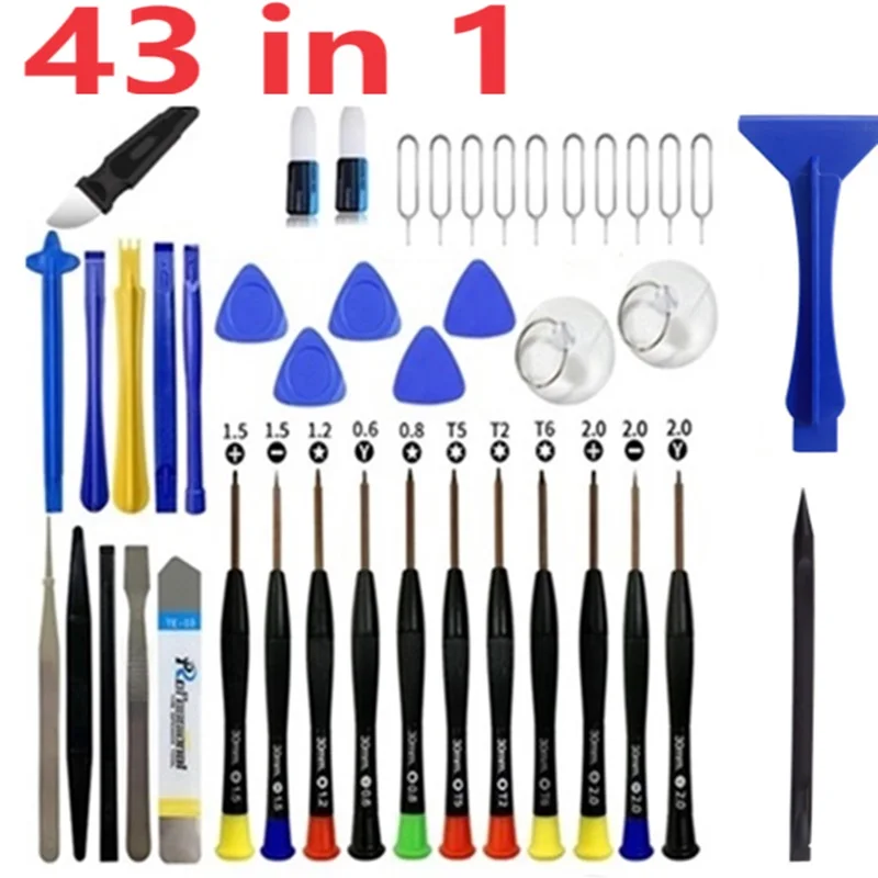 44 43 28 IN1 Kit di strumenti di riparazione per lo smontaggio del telefono cellulare Apple Android cacciavite a vite Spudger strumento di