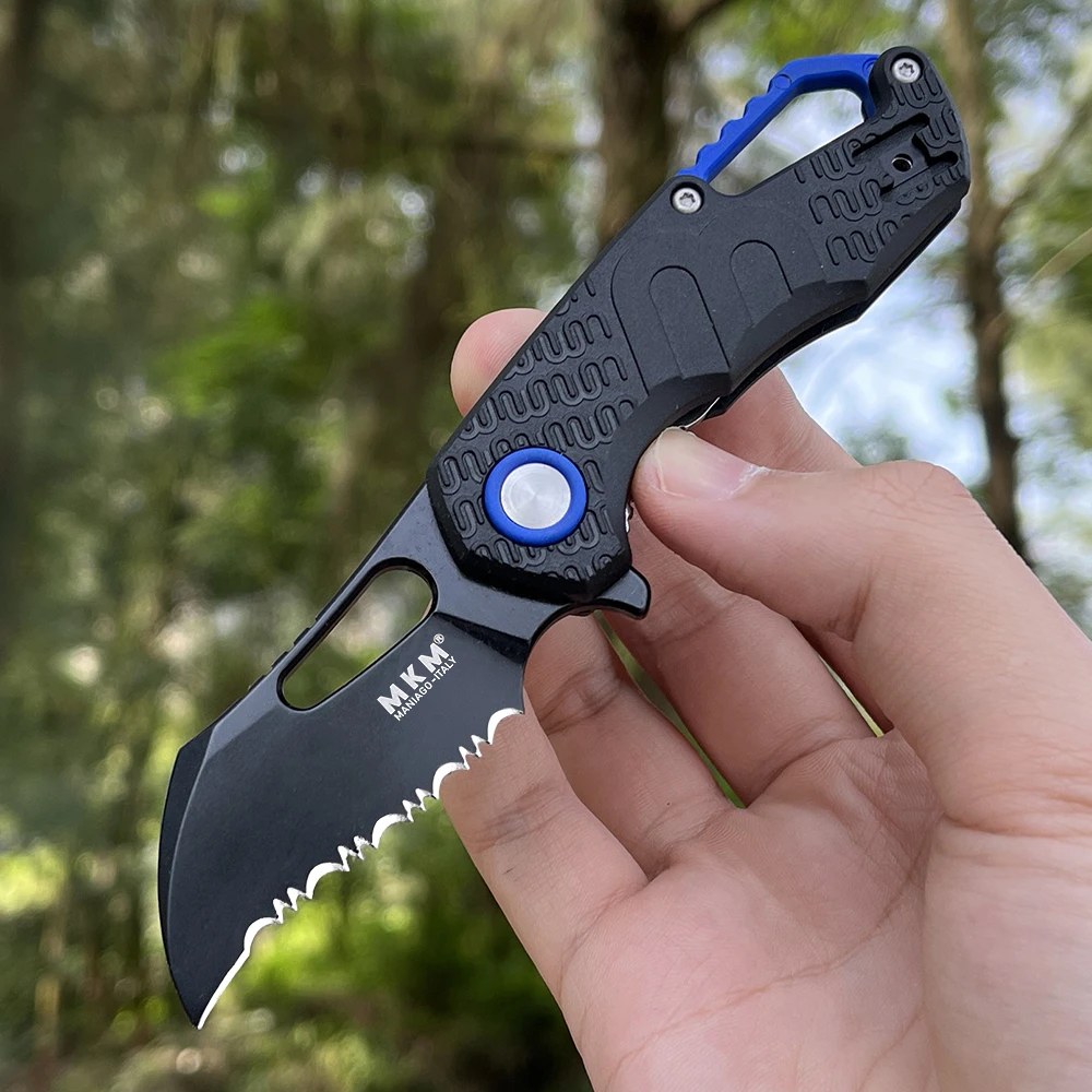 MKM Voxnaes Isonzo pocket Knife Hawkbill Serrated Blade Folding Knife Outdoor Hunting self defense tactical knife EDC Knife