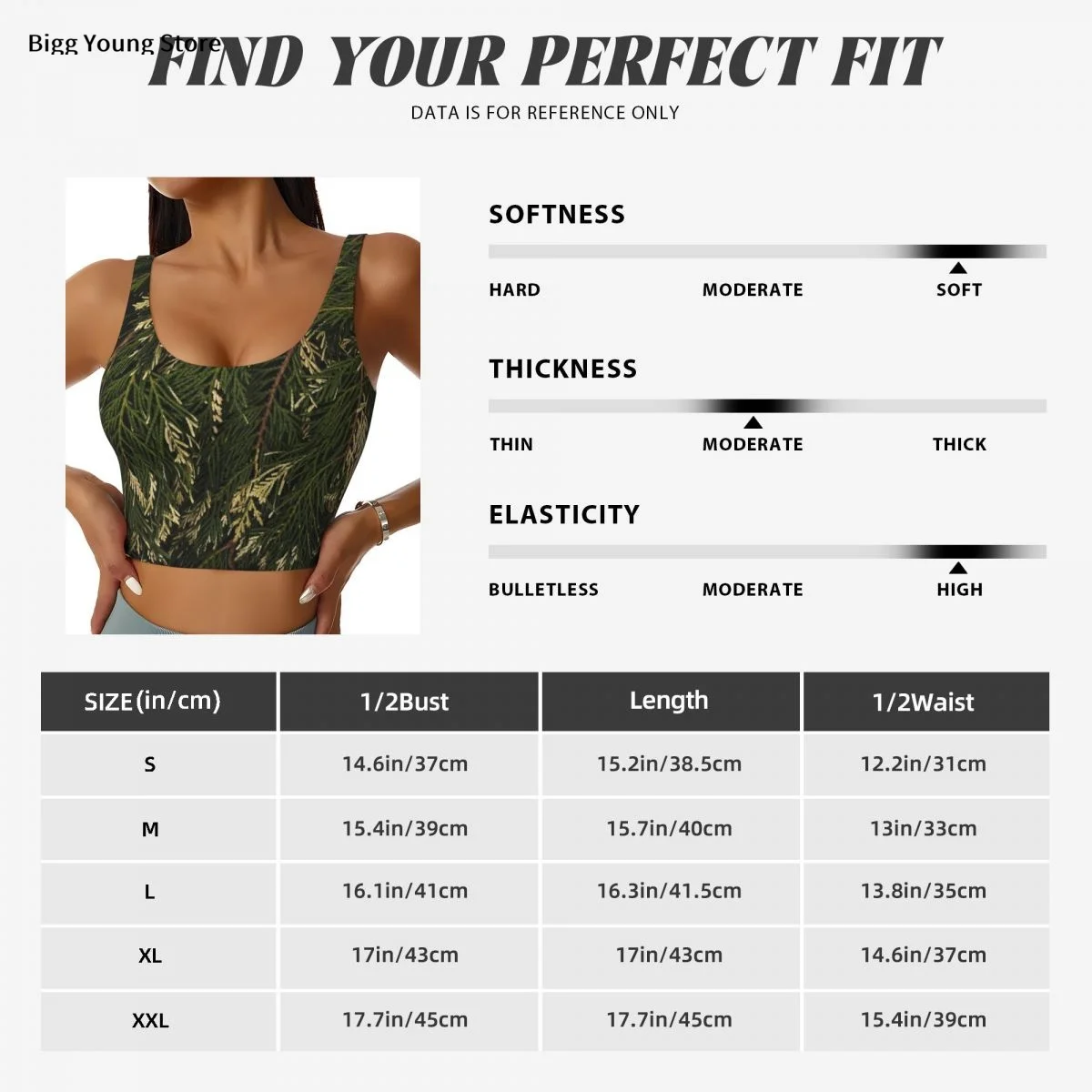 Gilet da yoga Donna Palestra Sport Crop Top Mucchio Pianta insolita Ramoscelli Streetwear Allenamento Canotta traspirante Donna