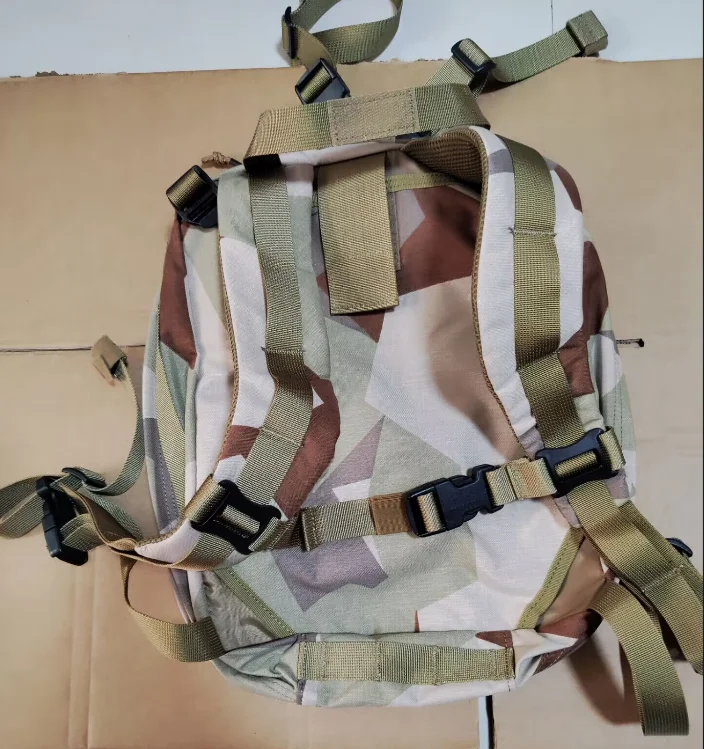 Swedish Desert Geometry Camouflage Backpack Man Outdoor