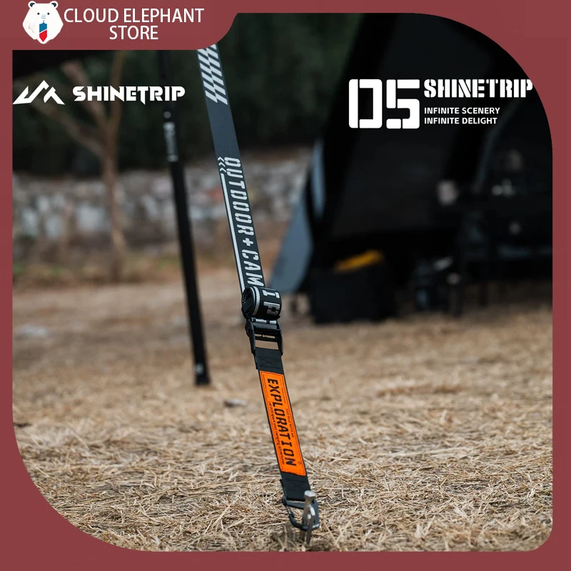 

IN STOCK ShineTrip Multi-Functional Tactical Guy Rope With Buckle Outdoor Camping Hiking 4-meter Windproof Pole Fixing Rope Tool