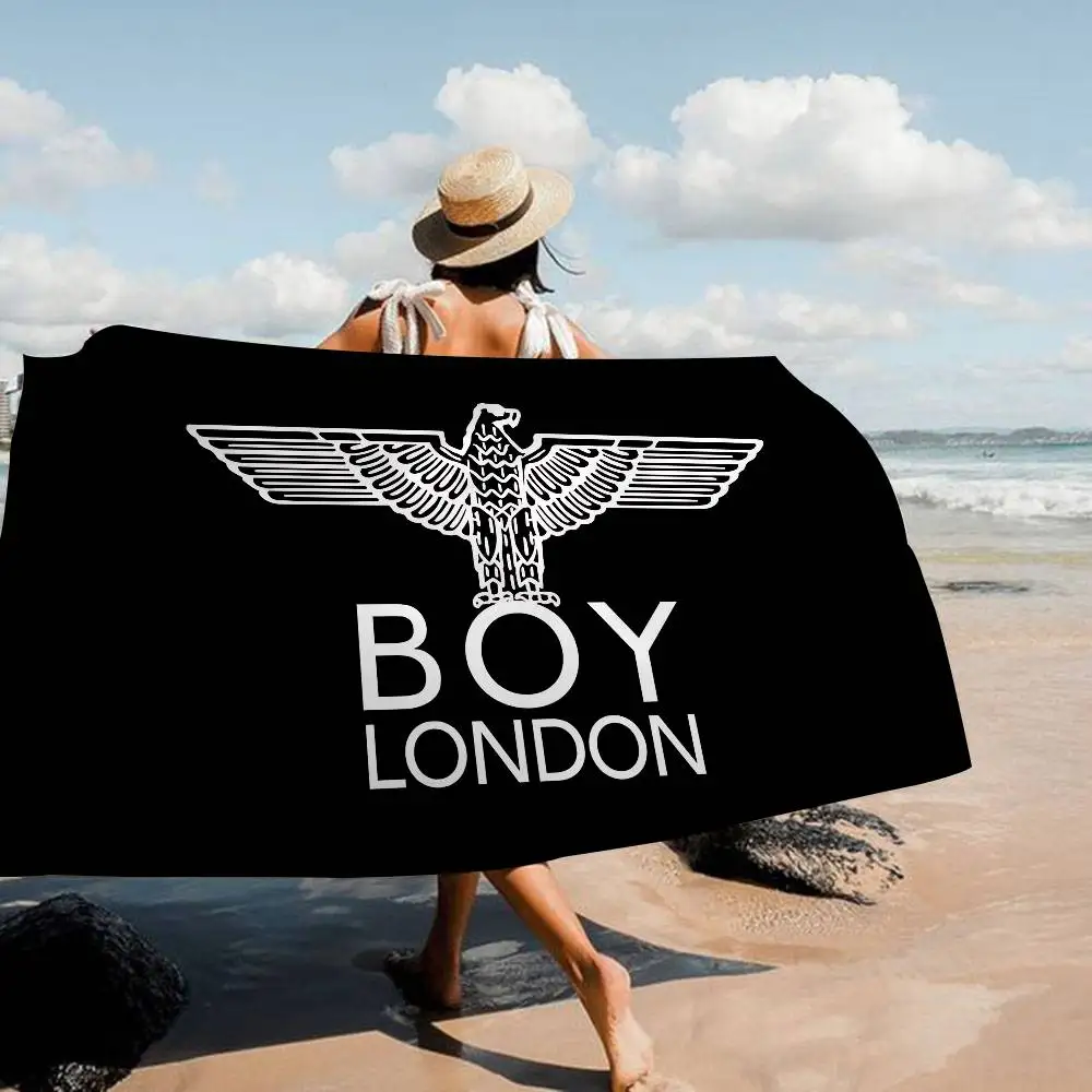 Classic Punk Brand B-Boy L-London Microfiber Blanket Quick Drying Beach Towels Oversized Printing Super Absorbent Pool Towel