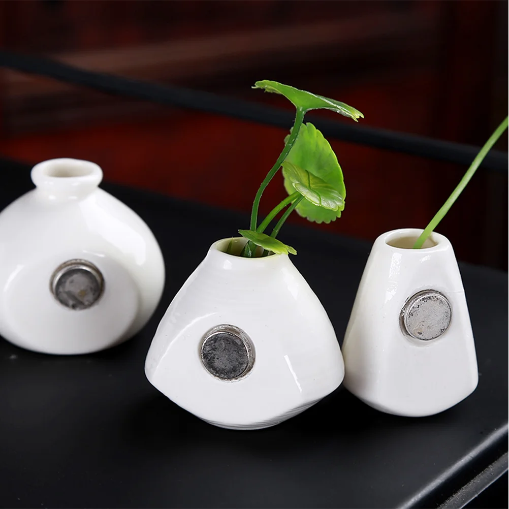 6 Pcs Decoraciones Para Salas Casa Plant Simple Flower Pot at Home Desktop Vase Ceramic Decoration