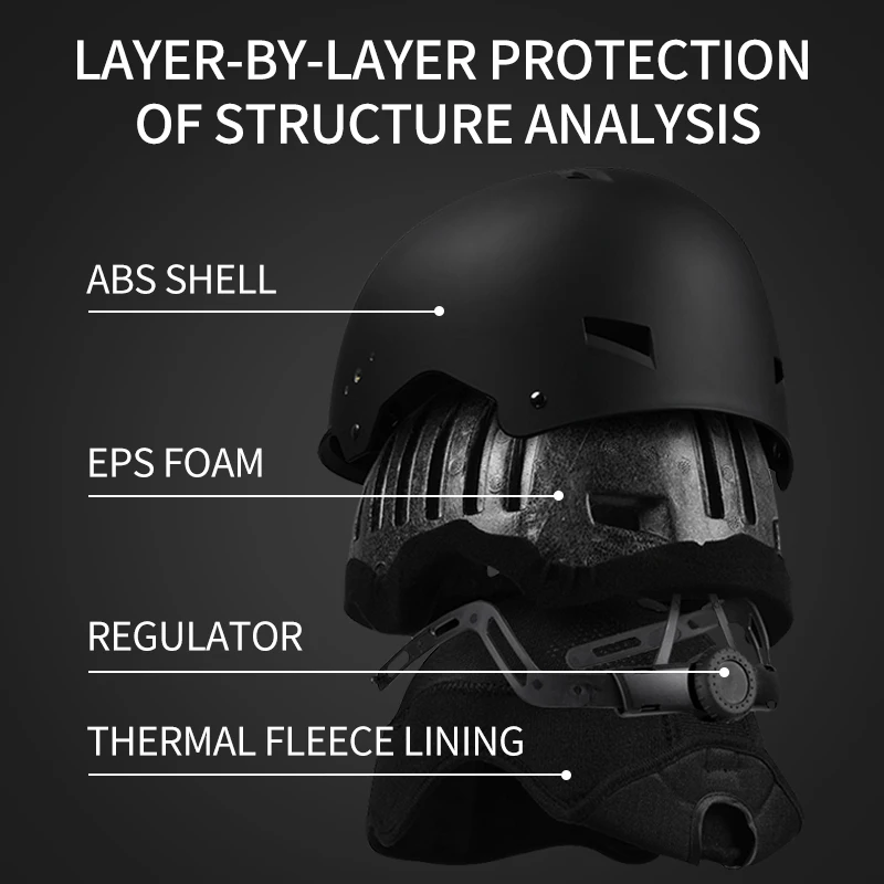 Eastinear Professional Goggles Ski Helmet Outdoor Men\'s and Women\'s Adult Sports Ski and Snowboard Helmet Thickened Lining
