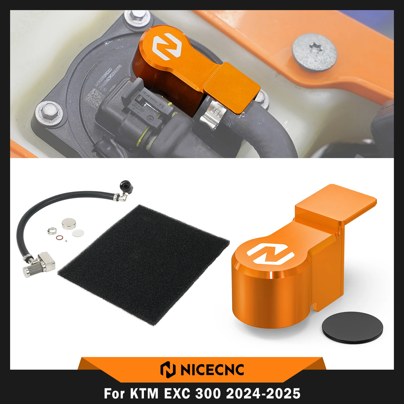 Fuel Pump Protector & Fuel Tank Extension Tube Kit For KTM EXC 300 EXC 250 XC-F 350 SXF 450 For Husqvarna TE 300 GasGas EC 300
