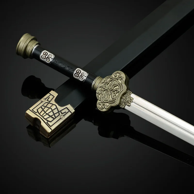 22cm novo filme e televisão figura brinquedo espada perímetro modelo de metal adereços ornamentos decorativos de mesa crianças presentes de natal brinquedos