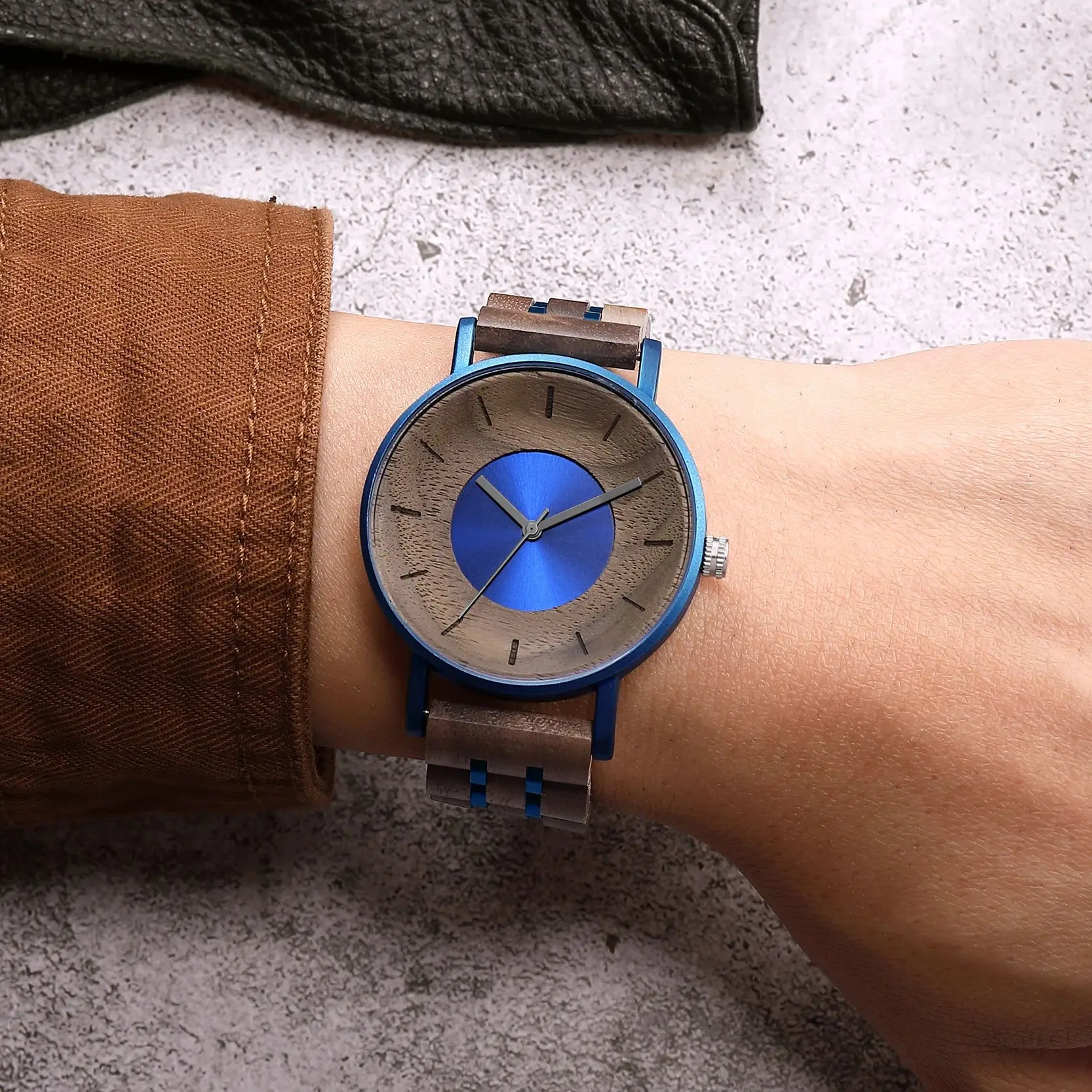 2025 Nuovo orologio creativo personalizzato in legno da uomo orologi al quarzo relojes para hombres relogio masculino