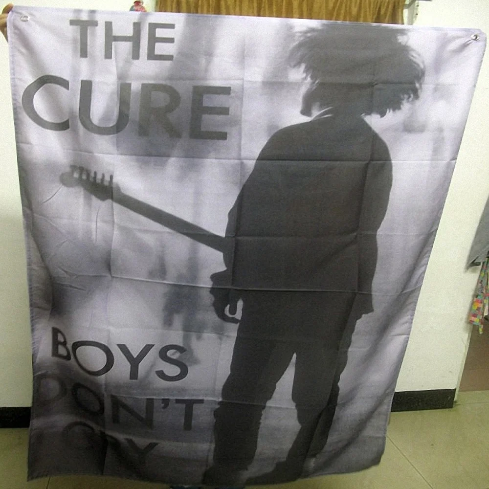 The Cure! Rock Band Sign Retro Bar Cafe Gallery Music Festival Decorative Wall Stickers Hanging Flags Hanging Cloth Art Poster