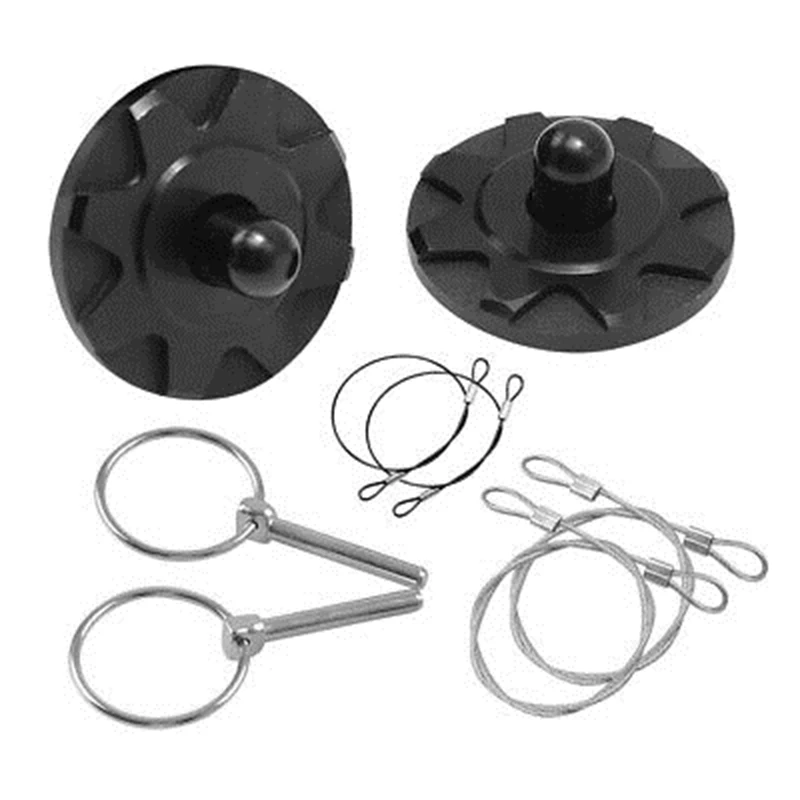 

2Pcs CNC Universal Car Racing Sport Bonnet Hood Pin Lock Latch Appearance Kit Black Silver