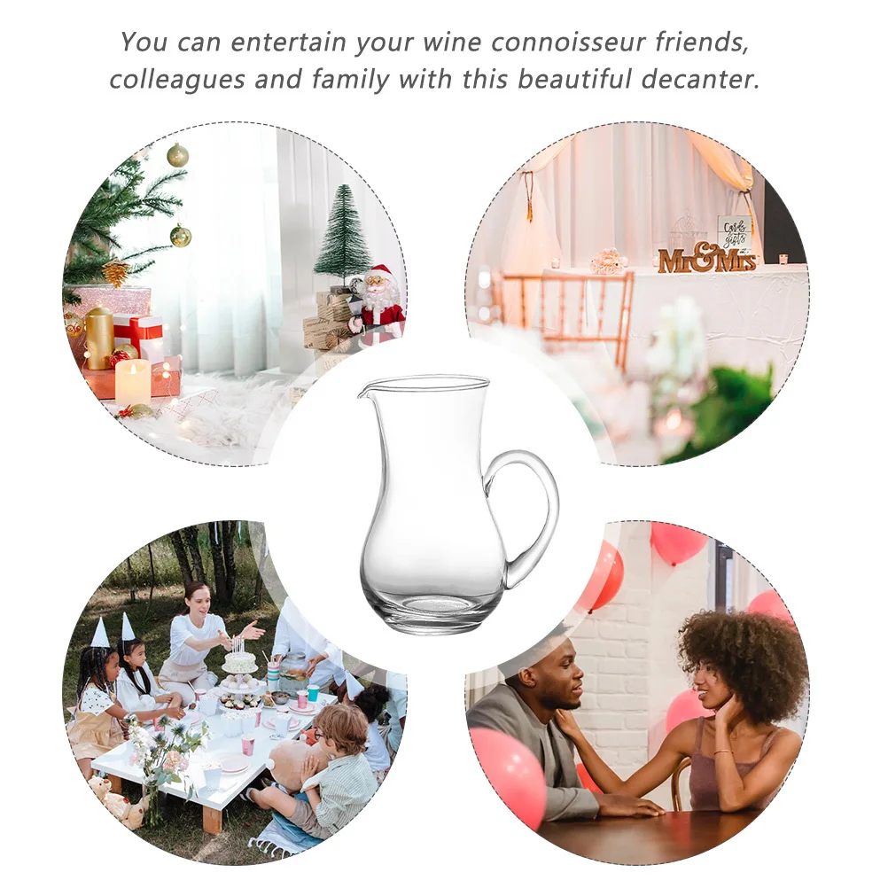 

Glass Wine Decanter Elegant Design Practical Household Red Wine Bottle Large Capacity Liquor Pitcher Decanter Liquor Divider