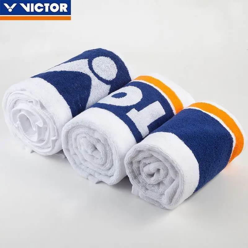 VICTOR 2024 Student Sports Thickened Sweat Towel Badminton Pure Cotton Fitness Running Sweat-absorbing Breathable Bath Towel