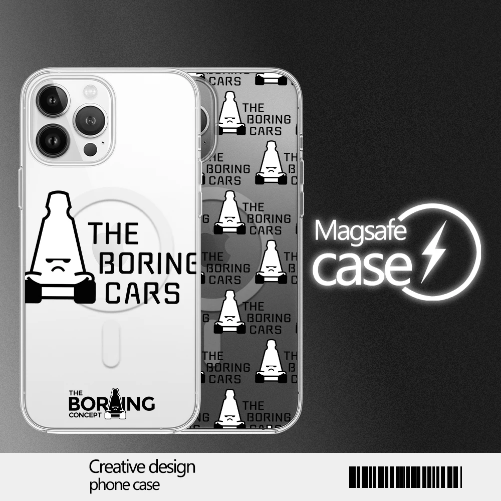 

Чехол для телефона The Boring Concept для iPhone 12, 11, 13, 14, 15, 16, Max Pro Plus, магнитный беспроводной чехол Magsafe