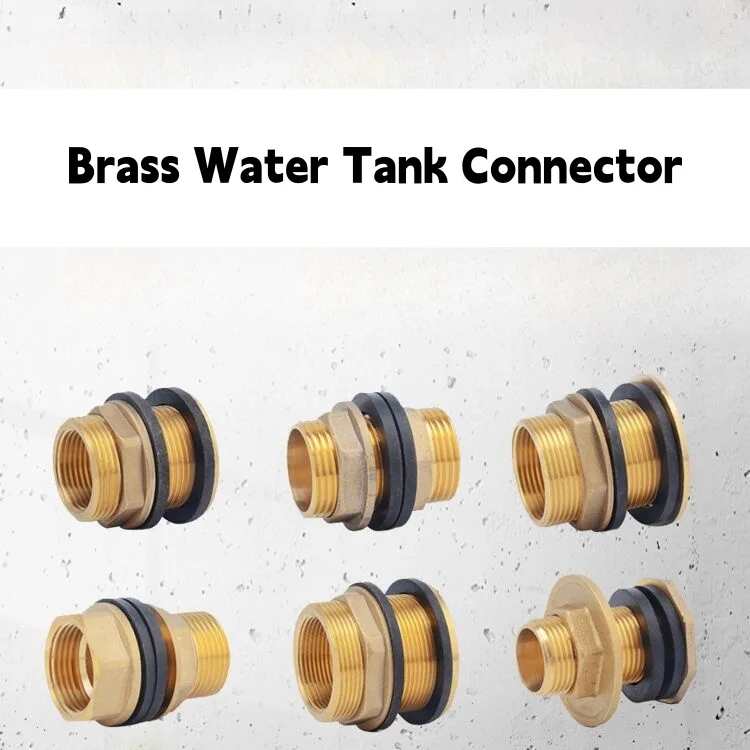 

Brass Water Tank Connector 1/2" 3/4" 1" BSP Threaded Male Pipe Plumbing Fittings Bulkhead Nut Jointer