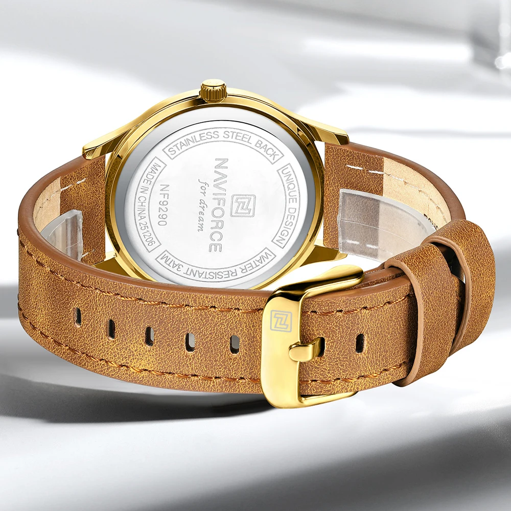 NAVIFORCE Luxury Square Watch for Woman Waterproof Luminous Ladies Watch TPU Strap Quartz Women's Watches Female Reloj view 6