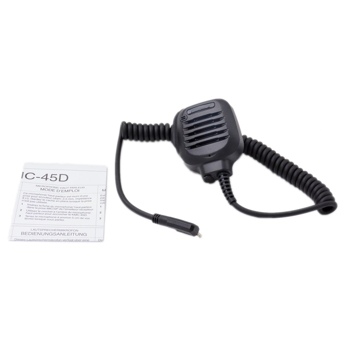 KMC45 Ham PTT Mikrofon 2Pin K Stecker für Kenwood TK2000 3000 BaoFeng Walkie Talkie Extend MIC Lautsprecher Zubehör