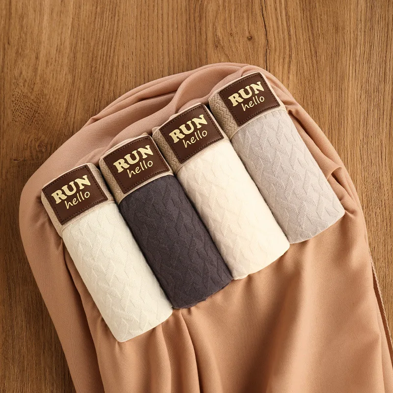 

Men's Cotton Boxer Briefs in Plus Size Solid Colour, Breathable and Soft Underwear Men's Antibacterial, High-Stretch Underwear