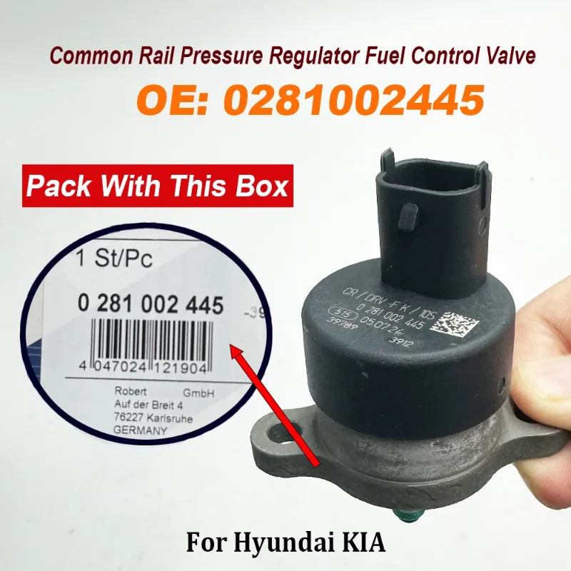 0281002445 Valvola di controllo del carburante del regolatore di pressione Common Rail 281002445 31402-27000 31400-27500 per Hyundaii KIAA