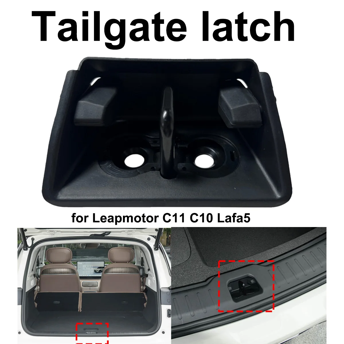 

Tailgate Lock Striker Replacement Part for Leapmotor C11 C10 Lafa5, OE 6504400-CU01 6504400-BA01, Direct Fit Auto Spare