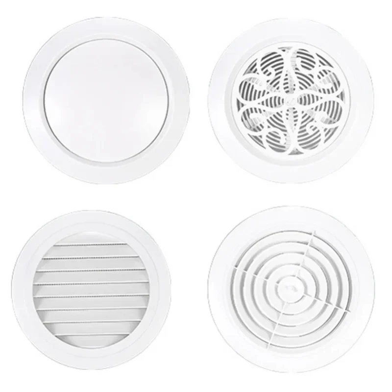 Couvercle de Ventilation Réglable, Conduit Rond, Plafond, Trou Mural, Décoratif, ABS, Grille, Persienne, Capuchon pour Mur