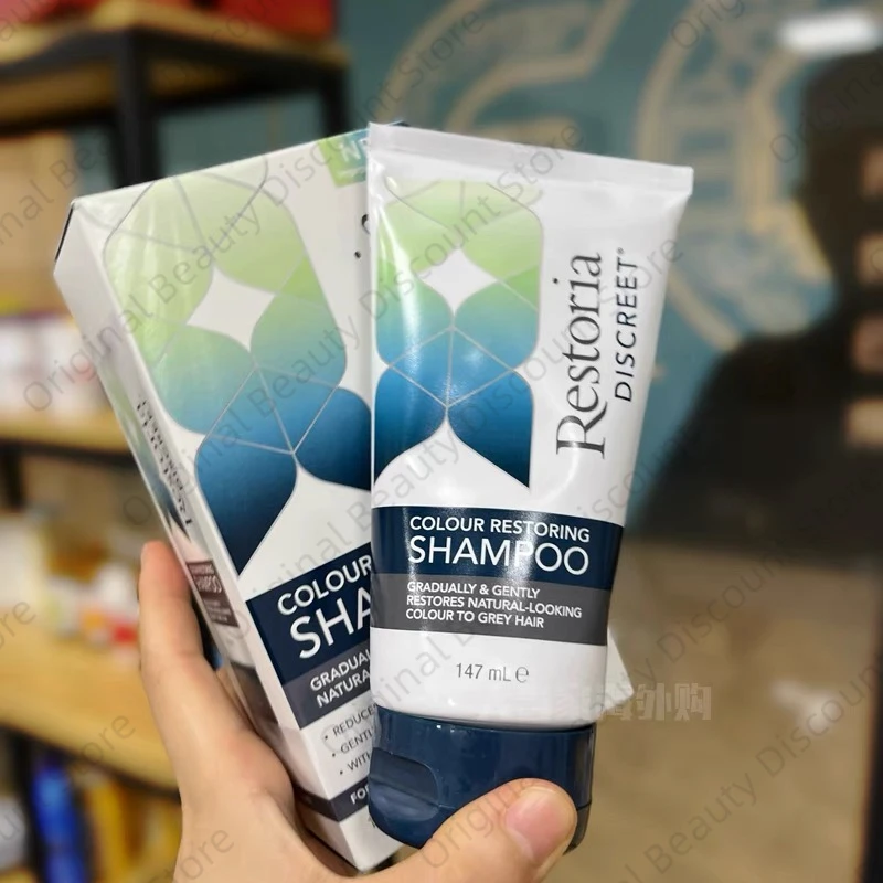 nuovo-shampoo-originale-restoria-discreet-per-il-ripristino-del-colore-147ml-riduce-i-capelli-grigi-per-uomini-e-donne