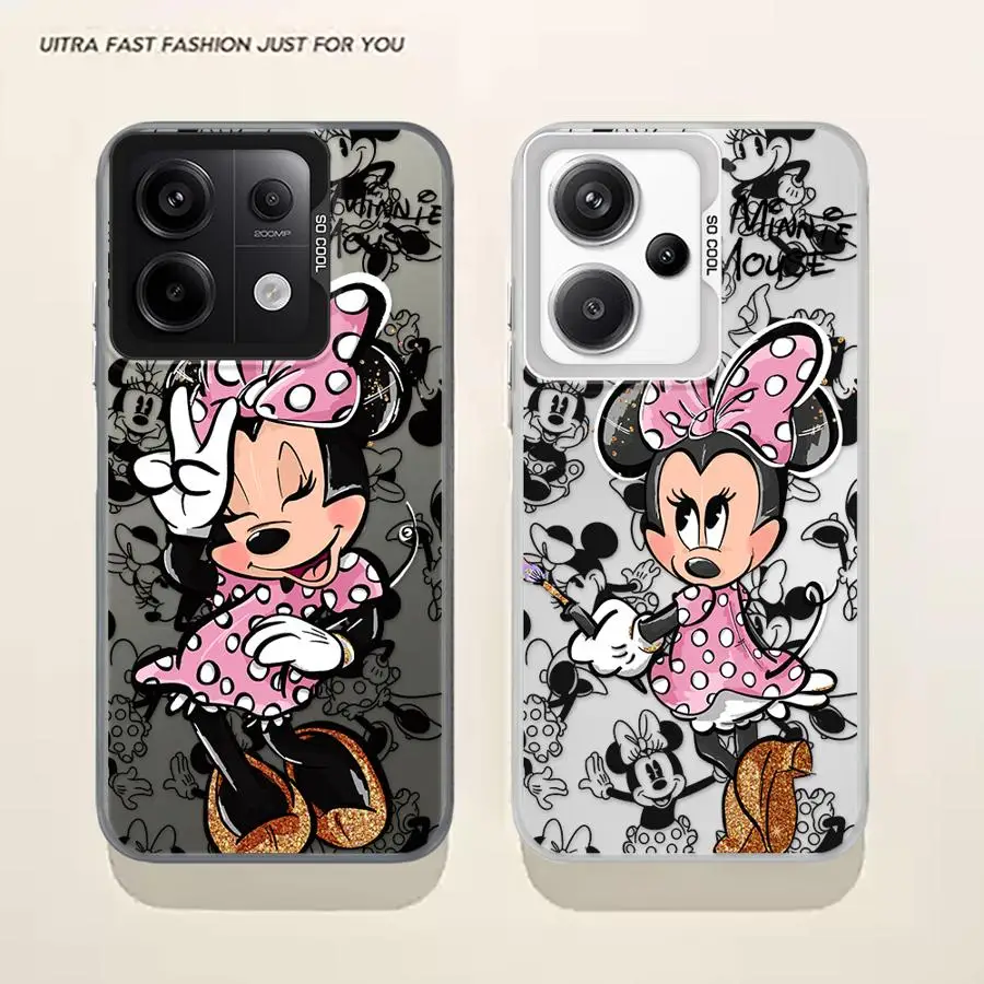 

Disney Mickey Minnie Mouse Case for Xiaomi Redmi Note 11S 13 Pro + 11 12S 14Pro+ 10S 12 12Pro 14 10 Soft Cover
