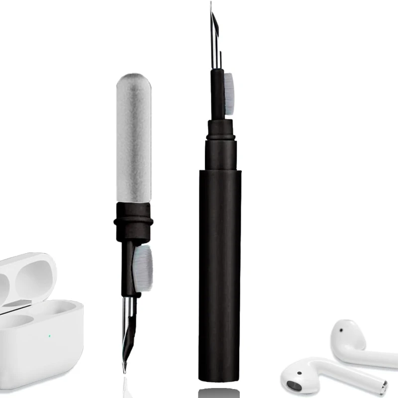 Bluetooth Earphones Cleaner Kit for Airpods Pro 3 2 1 Multi-Function Cleaning Tool with Brush Flocking Sponge Clean Brush Pen