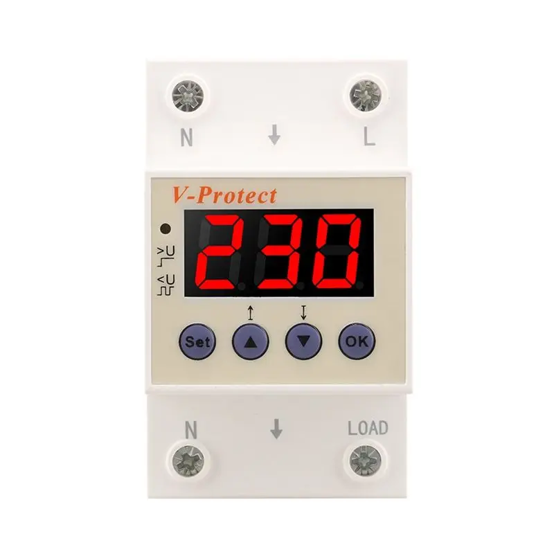 SINOTIMER SVP-722 63A Din Rail Adjustable Over Voltage And Under Voltage Protective