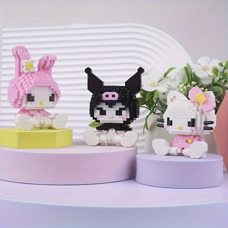 Sanrio Hello Kitty Kuromi Princess Melody ozdoby dla lalek Kawaii duży ucho pies melodia lalka prezent na nowy rok urodziny par