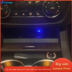 15W Car Wireless charger For Mercedes Benz GLS X166 GLM C292 ML GLE W166 phone mount charging mobile holder fast charge interior