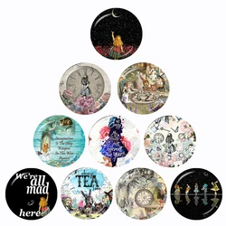 Alice In Wonderland Wonderland Garden 10 Pcs 12mm/16mm/18mm/20mm/25mm/30mm Round Photo Glass Cabochon Demo Flat Back Making