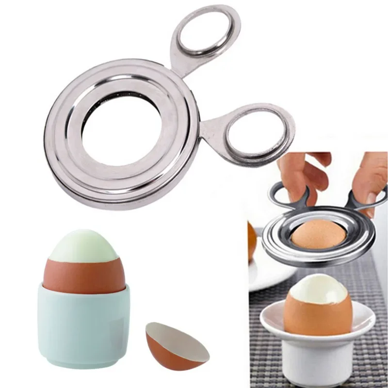 

Durable Convenient Hard-boiled Egg Shell Topper Snipper Cutter Stainless Steel Opener Essential Cooking Utensil Home Egg Cookie