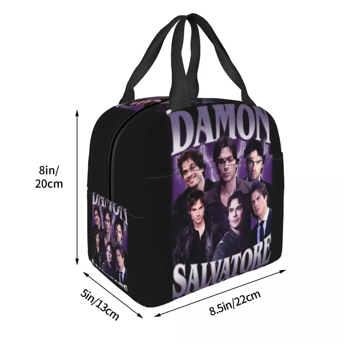 The Vampire Diaries Insulated Lunch Bag for Women Children Portable Food Boxes Thermal Lunch Box Tote