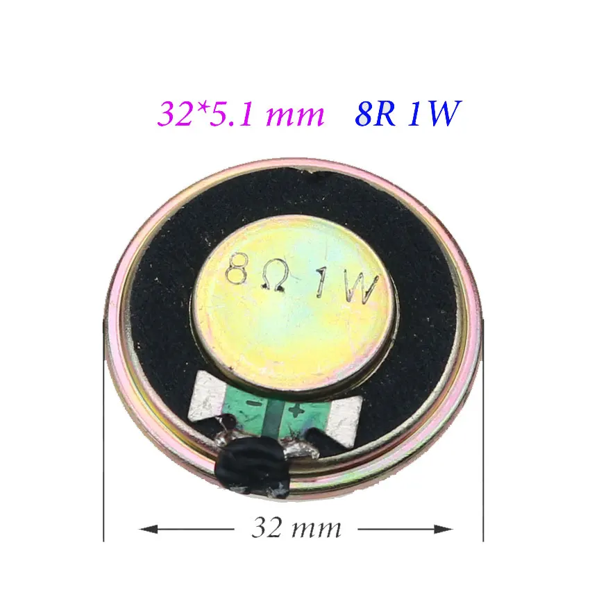 Mini altavoz de 8 Ohm/8R, altavoz fuerte de 1W, 2W, 20mm, 23mm, 26mm, 28mm, 30mm, 36mm, 40mm de diámetro, 1 ud.