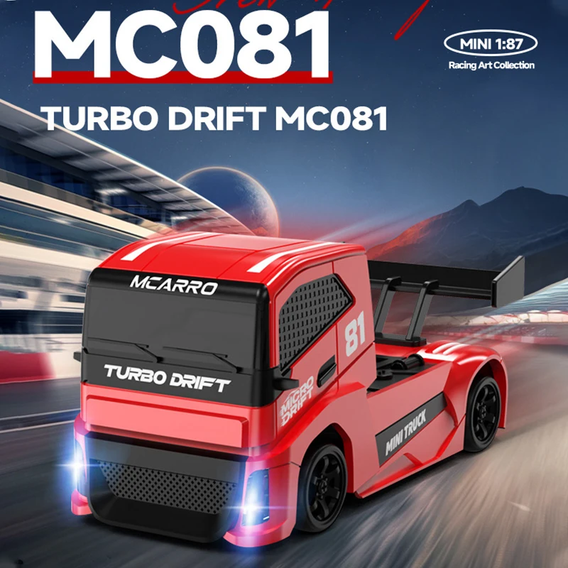 

Mcarro MC081 1/87 Drift Car 4wd Desktop Pocket Drift Car Boy Toy Model Mini Truck Semi Trailer Front End