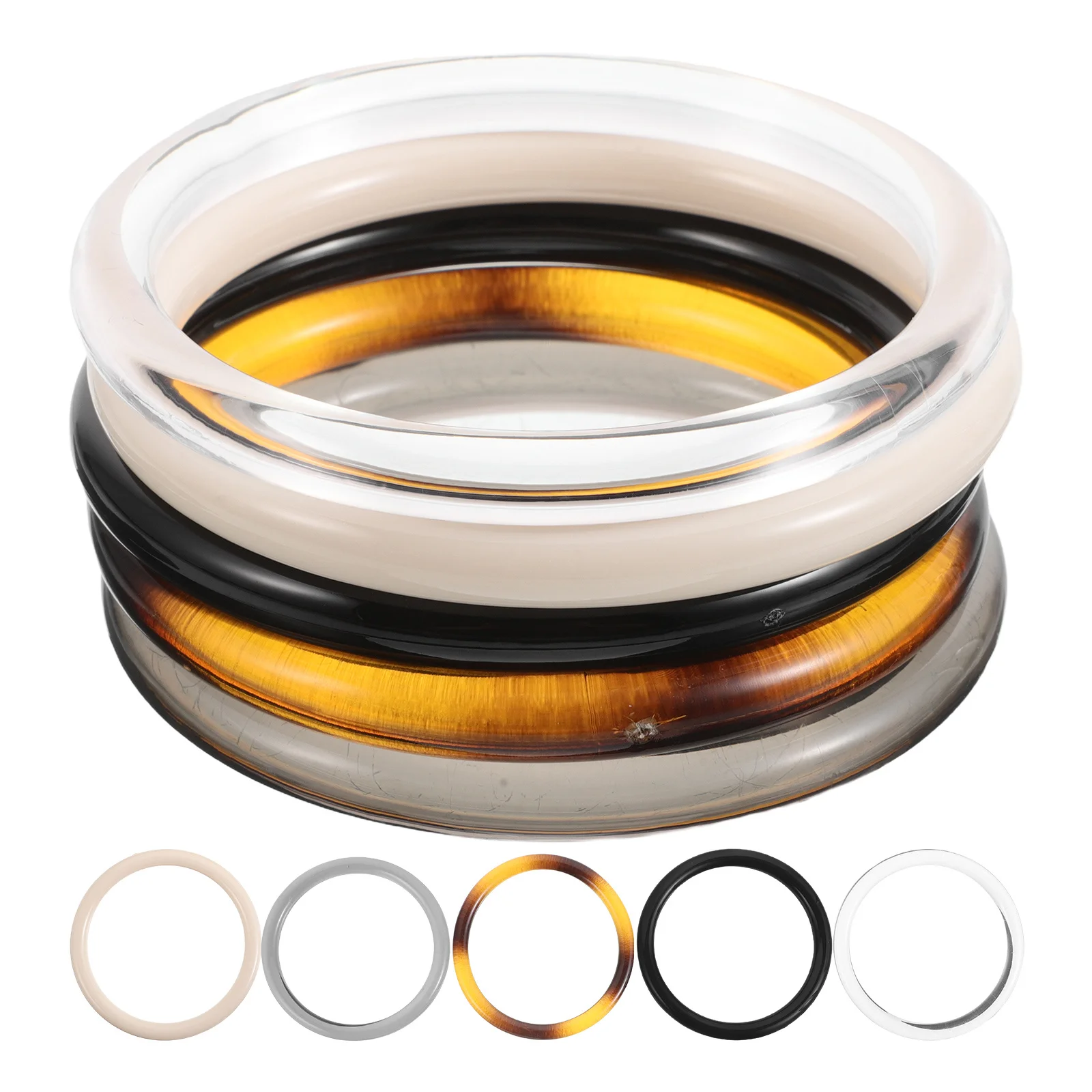 10 قطعة مقابض أكريليك مستديرة لأكياس الكروشيه مقابض حقيبة يد دائرية شفافة خفيفة الوزن يمكنك صنعها بنفسك استبدال لوازم الصياغة