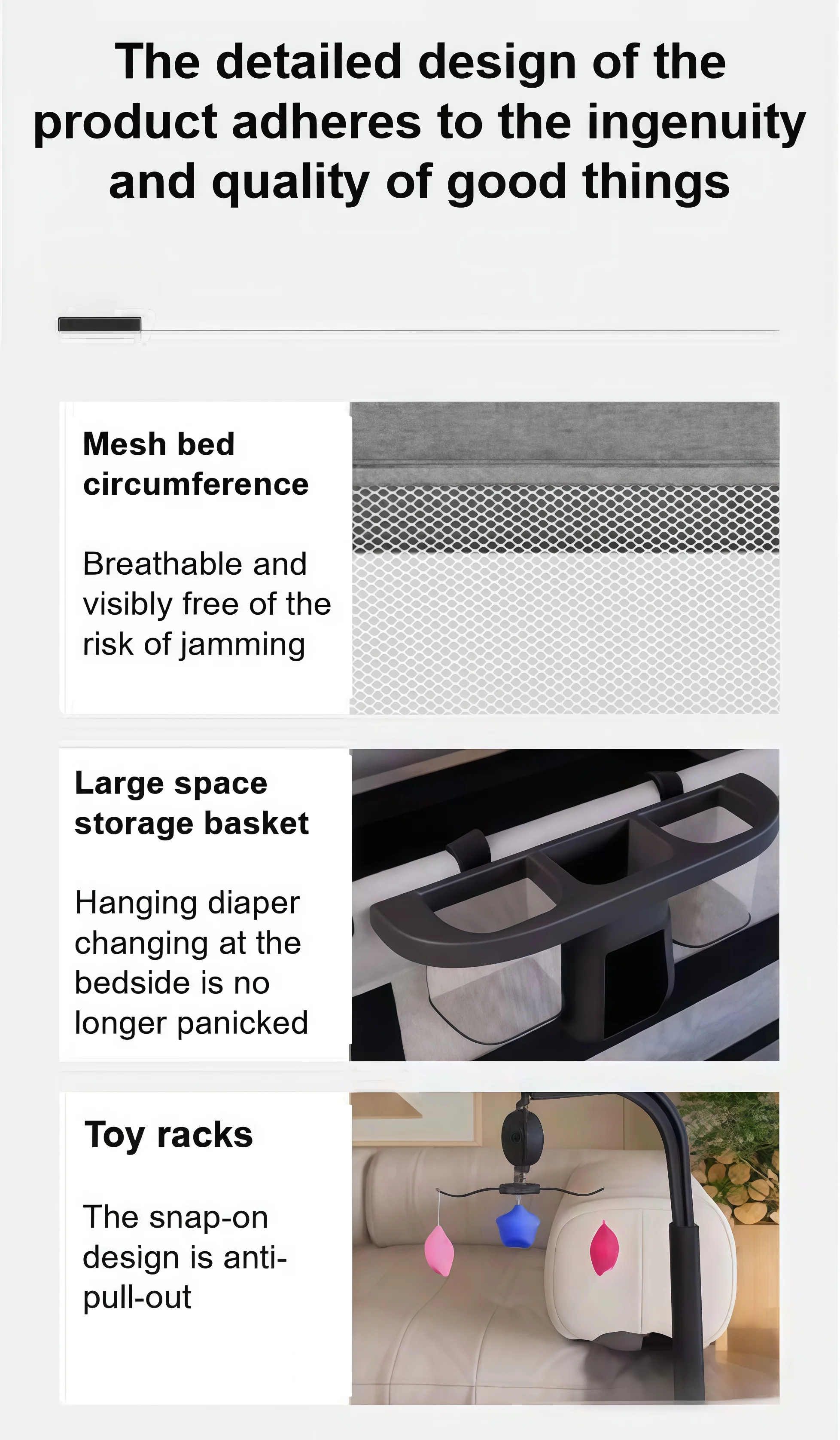 سرير أطفال سرير أطفال سرير أطفال قابل للطي مهد أطفال للطفل سرير أطفال قابل للتحويل سرير أطفال حديثي الولادة بجانب السرير النائم